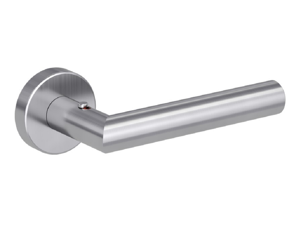 fim10223660 s2lxx.png Maniglia Lucia Rosetta Tonda mm.52x10 Sistema Smart2Lock AISI304 Inox Satinato Fimet Maniglie - immagine 1